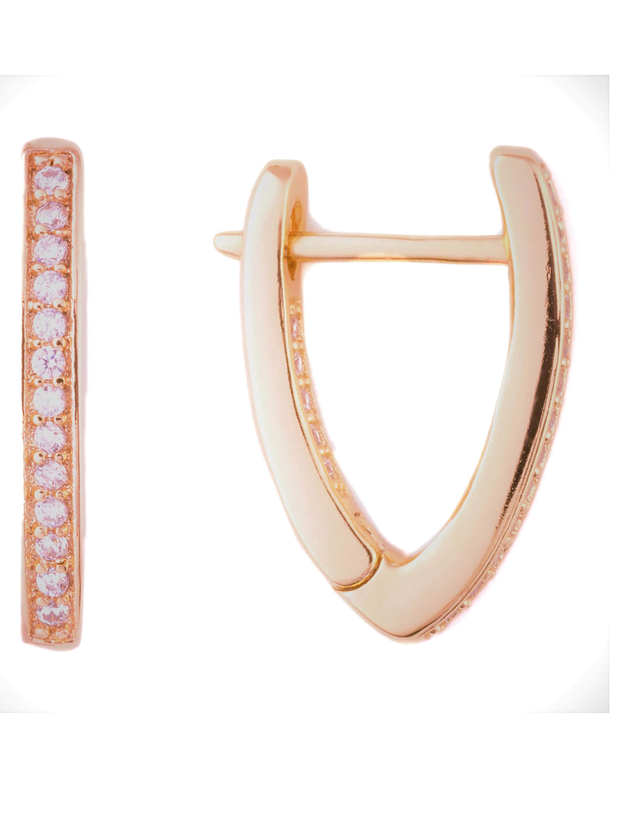 Heideman Oorbellen 'Lines' in Goud: voorkant