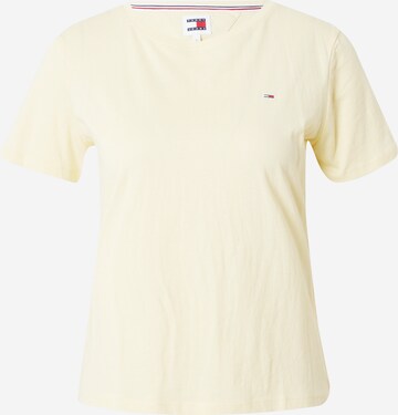 Tommy Jeans - Camisa em amarelo: frente