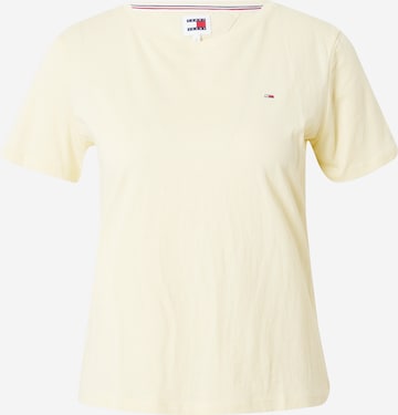 Tommy Jeans - Camisa em amarelo: frente