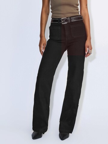 Dr. Denim Slimfit Jeans 'Drdenimmoxy High Straight Patch Pocke'‌ in Schwarz