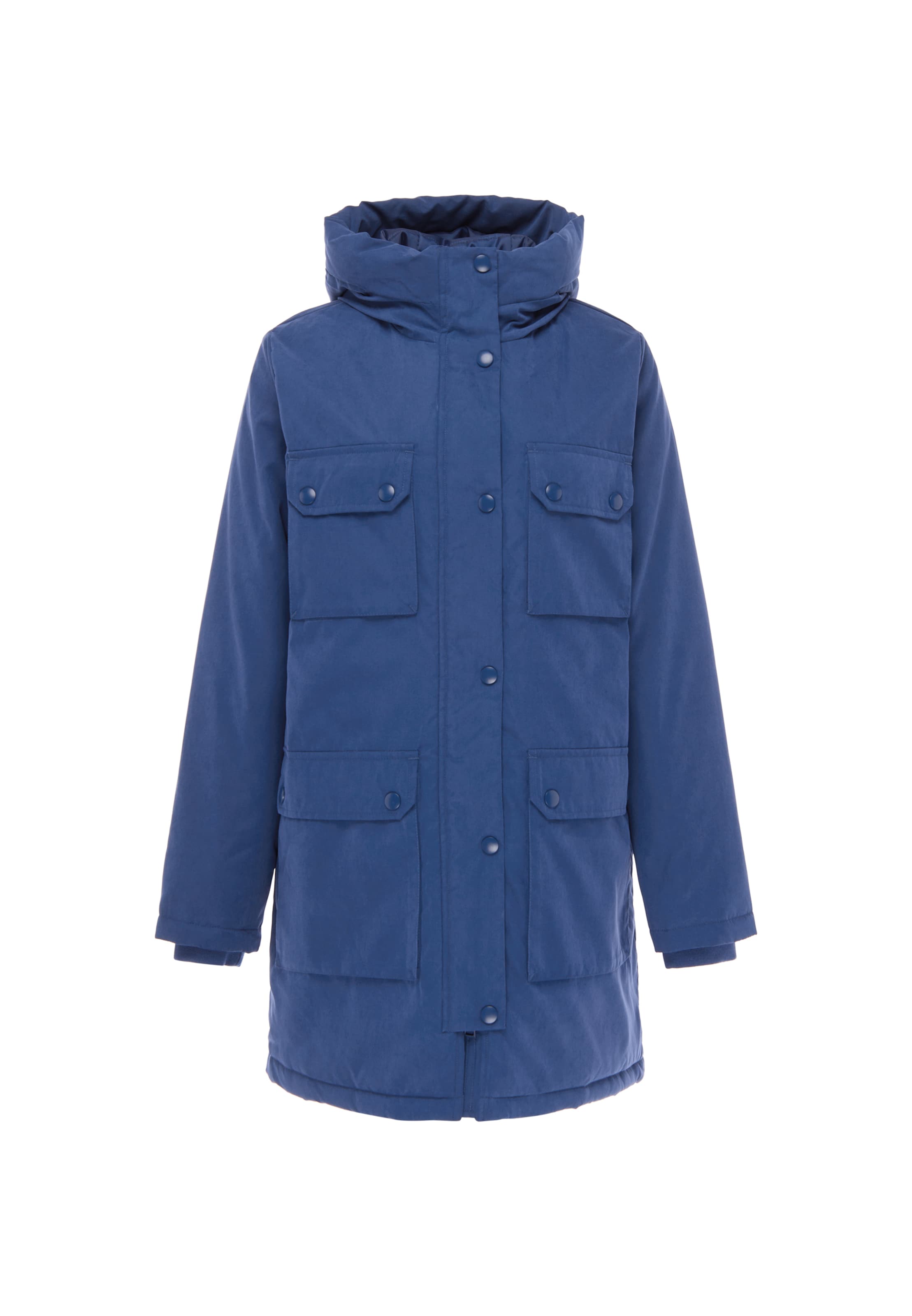Veste mi-saison Usha en bleu : devant