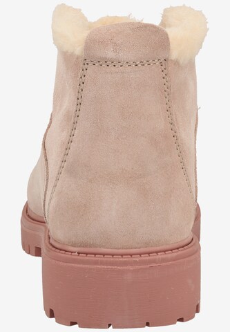 Darkwood Lace-Up Ankle Boots in Pink