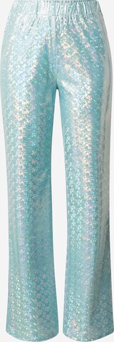 PIECES Regular Broek in Blauw: voorkant