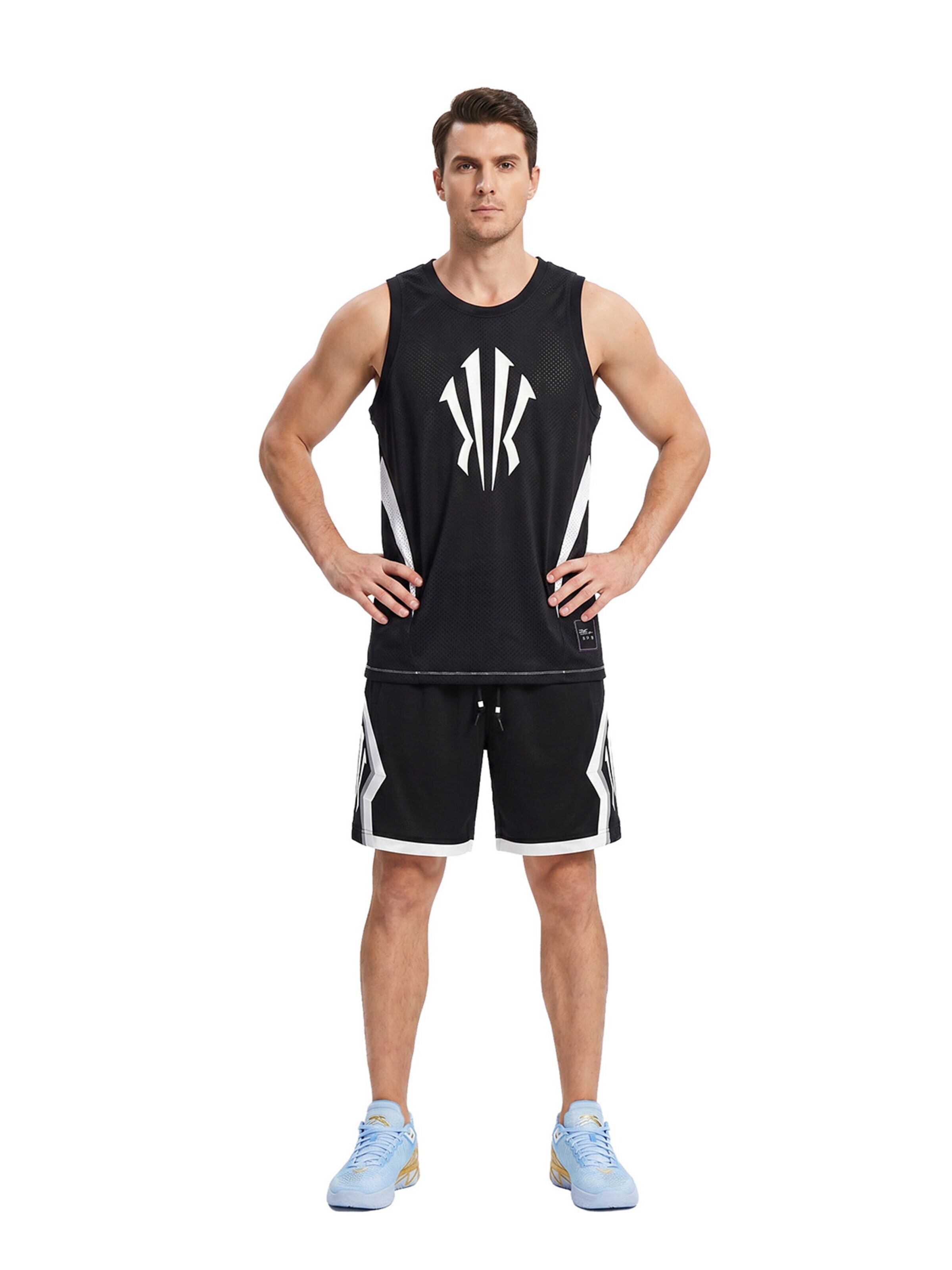 ANTA Regular Sports trousers 'ANTA KAI Metamorphosis Game Shorts' in Black