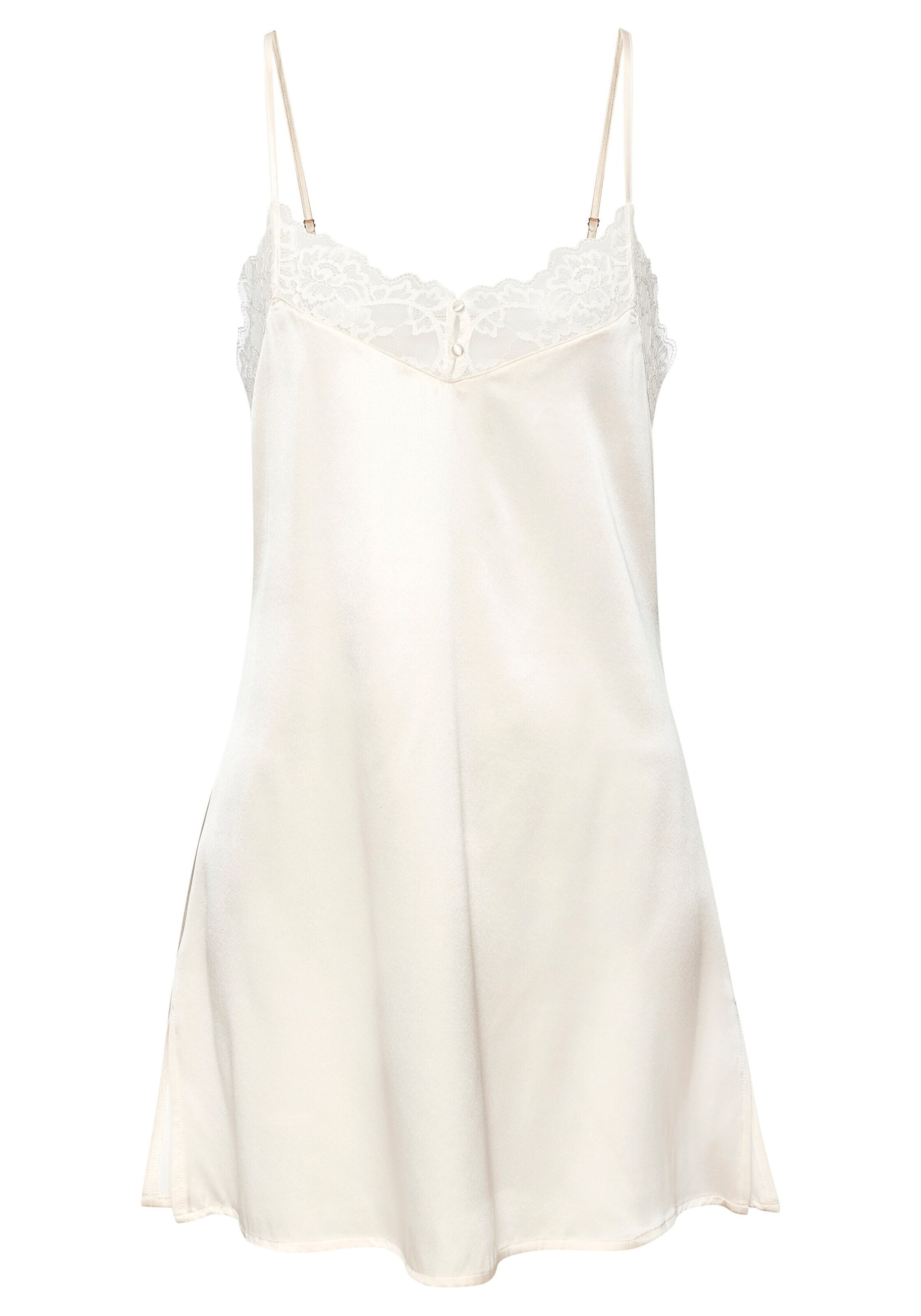 LASCANA Negligé in Wit: voorkant