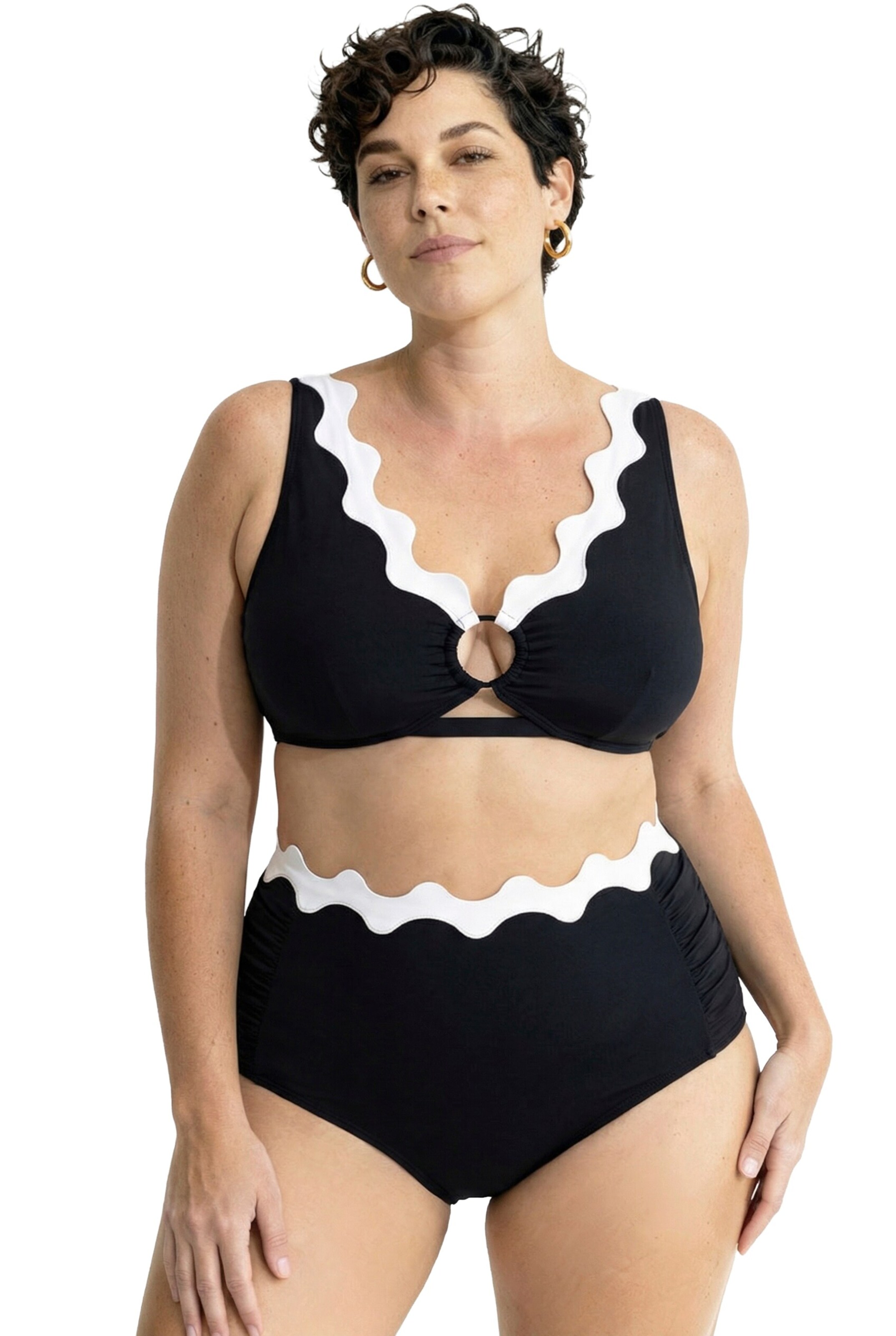 Ulla Popken Unterwäsche in Schwarz: Vorderseite