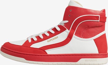 Superdry High-Top Sneakers in Red: front