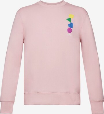 Sweat-shirt ESPRIT en rose : devant