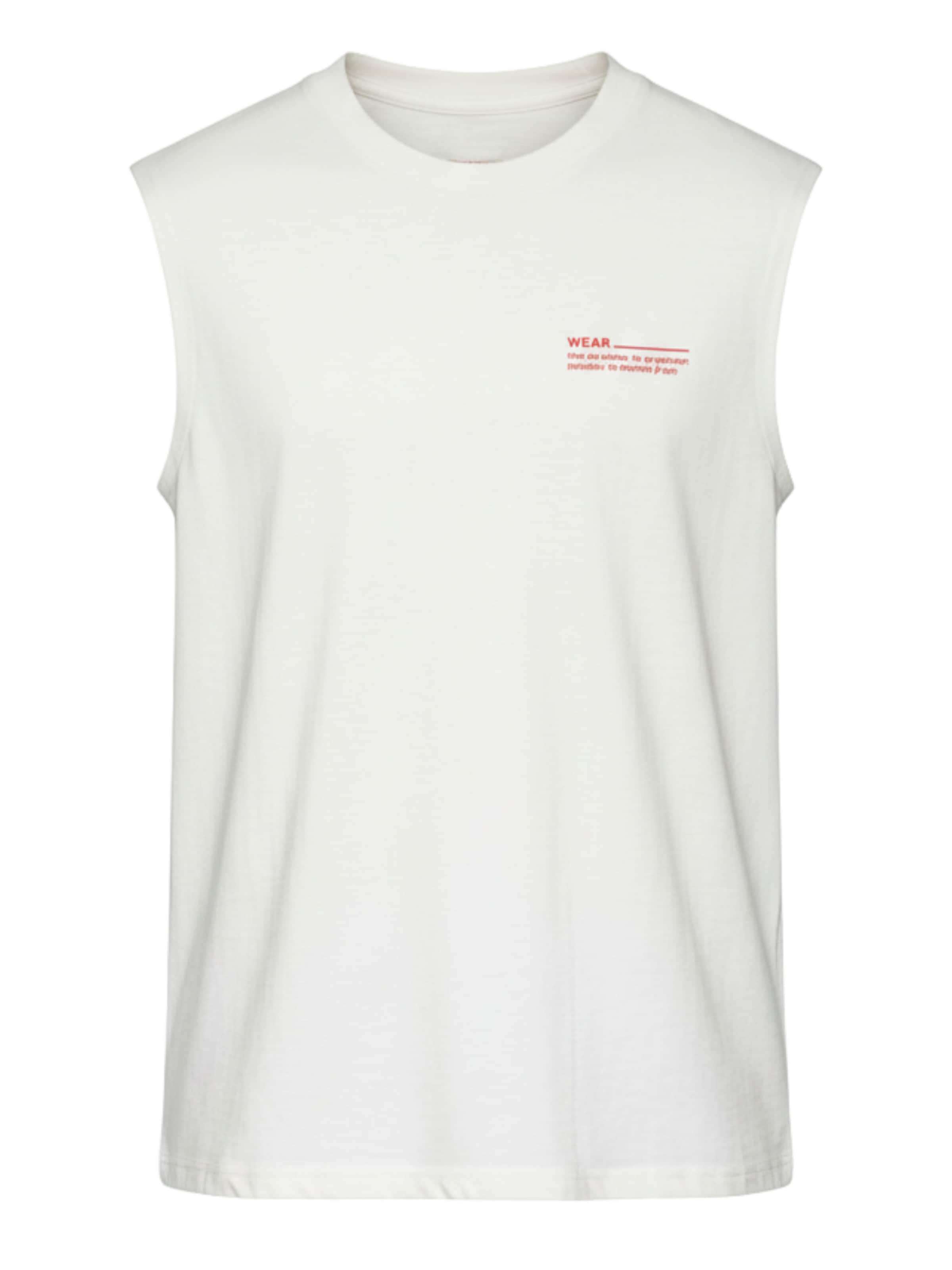 Ombre Shirt in Wit: voorkant