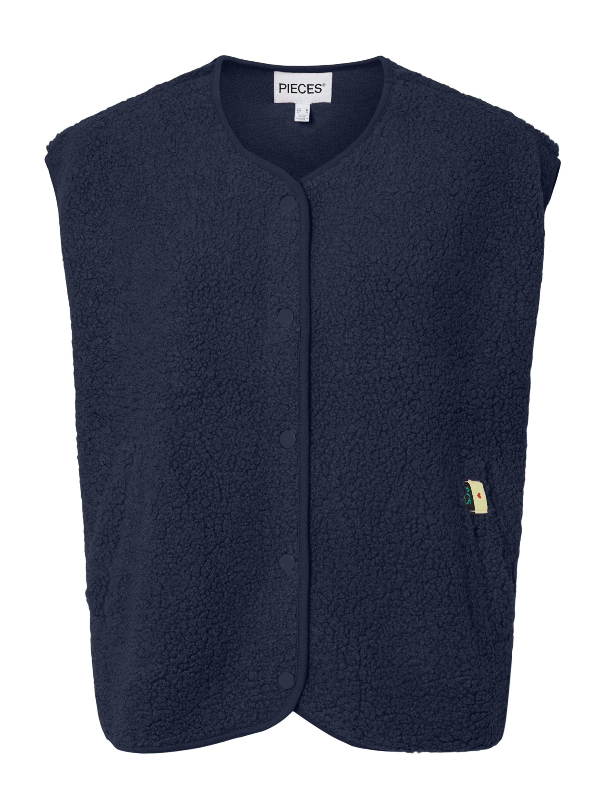 Gilet 'PCKatty' PIECES en bleu : devant