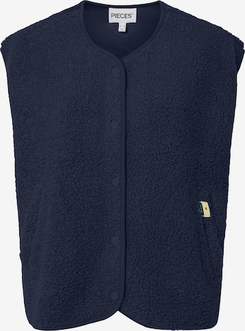 Gilet 'PCKatty' PIECES en bleu : devant