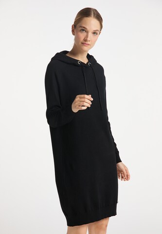 DreiMaster Maritim Knitted dress in Black: front