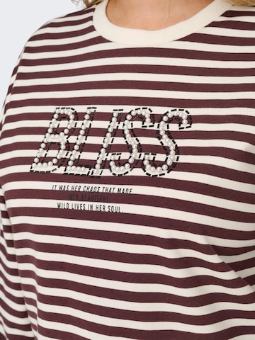 ONLY Carmakoma Mikina 'CARLIZA' – hnědá