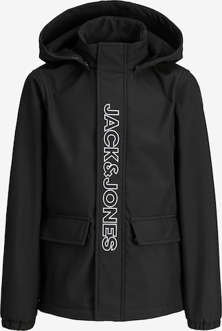 Jack & Jones Junior - Chaqueta funcional en negro: frente