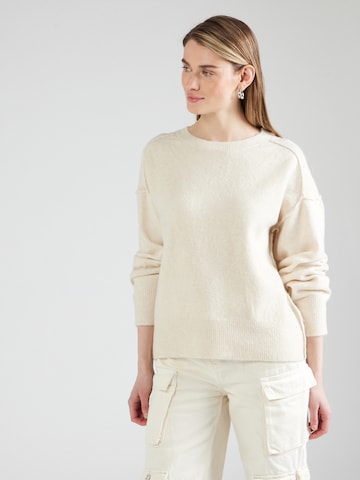 Pull-over 'VMSERENA' VERO MODA en beige : devant