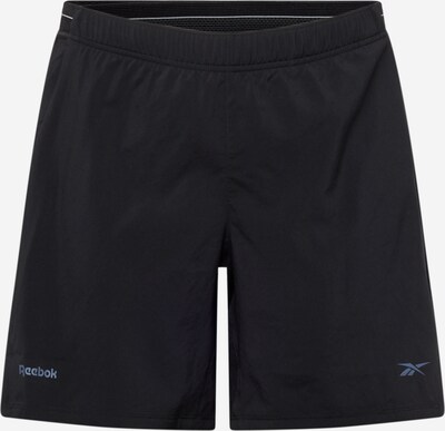 Reebok Pantalon de sport 'SPEED SHORT 4.0 2-IN-1' en bleu / noir / blanc, Vue avec produit
