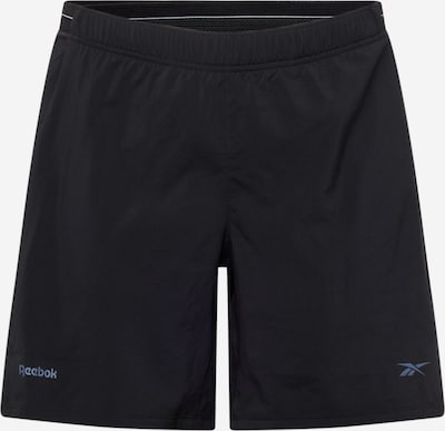 Reebok Pantalon de sport 'SPEED SHORT 4.0 2-IN-1' en bleu / noir / blanc, Vue avec produit