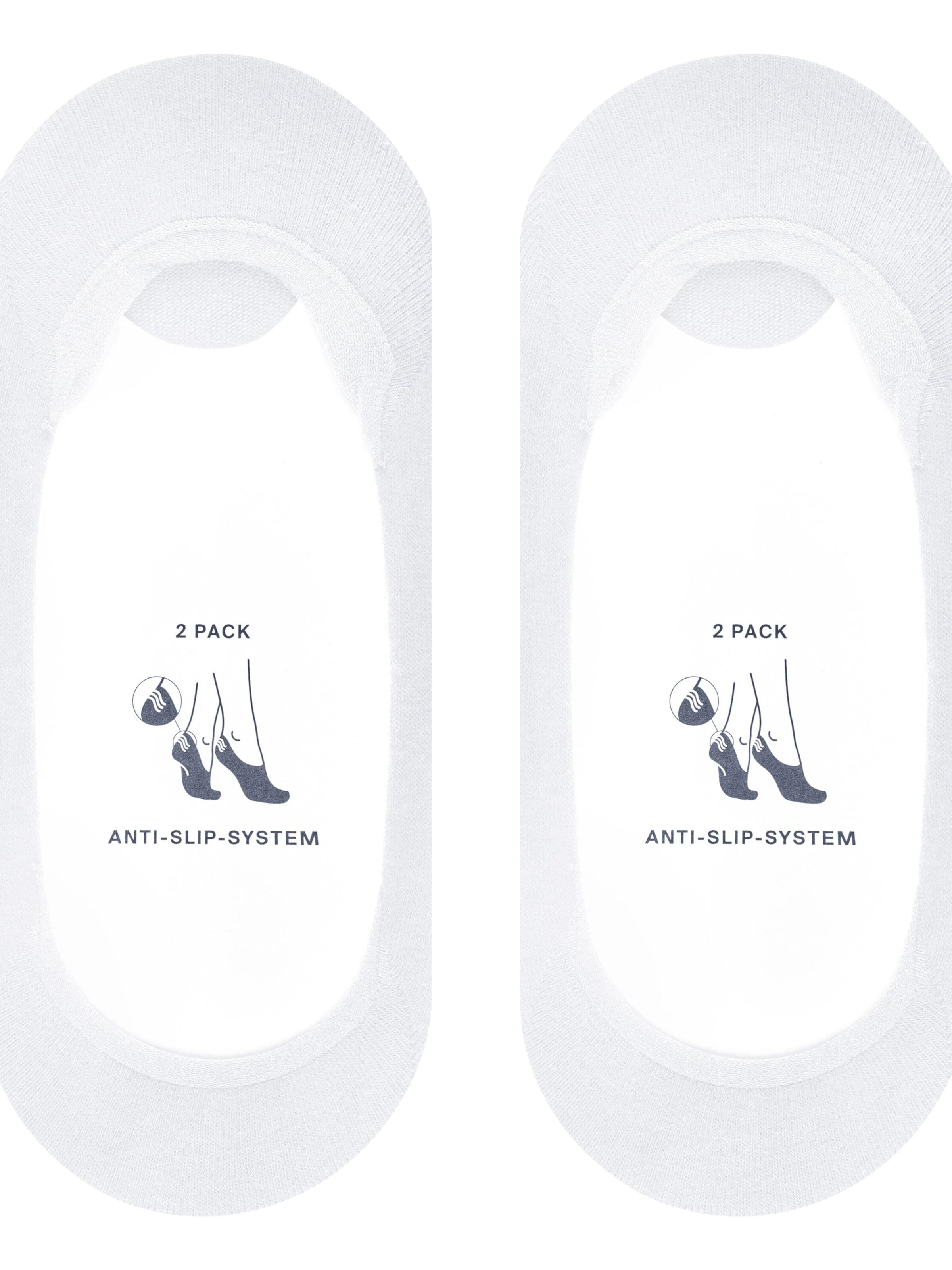 ESPRIT Socken 'Solid Low 2-Pack'‌ in Weiß