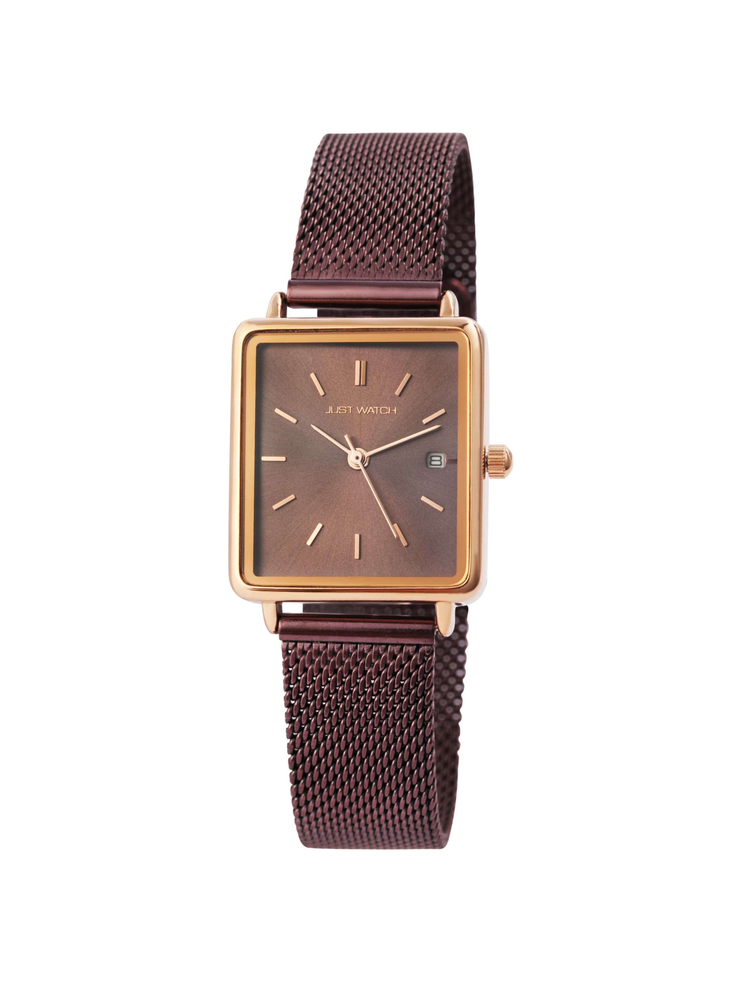 Just Watch Analog Watch 'Sienna, Datumsanzeige' in Red