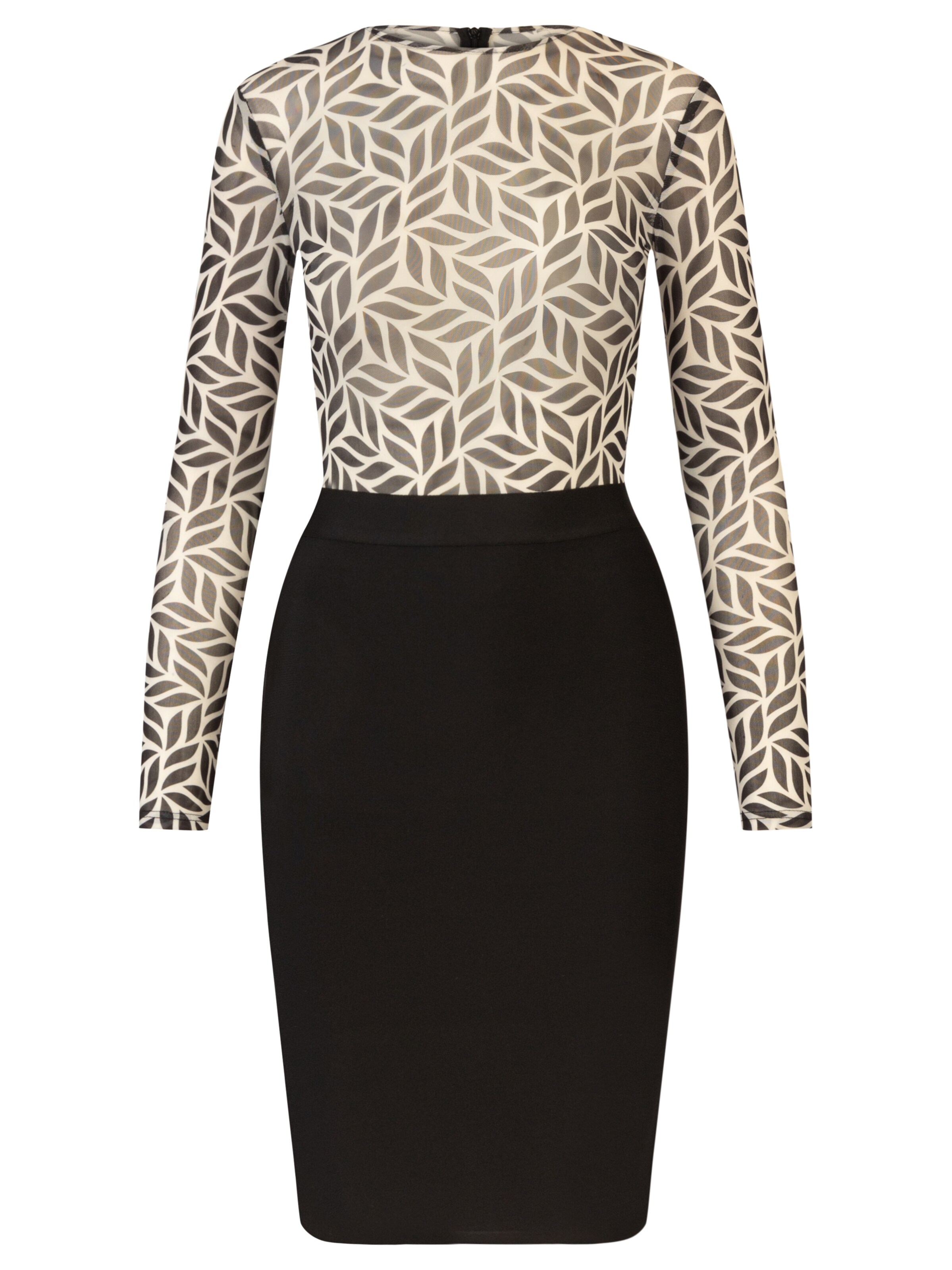 Kraimod - Vestido de tubo en negro: frente