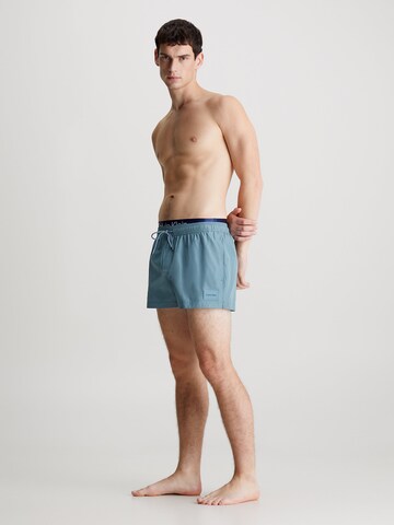 Calvin Klein Swimwear Badeshorts 'Steel' i blå