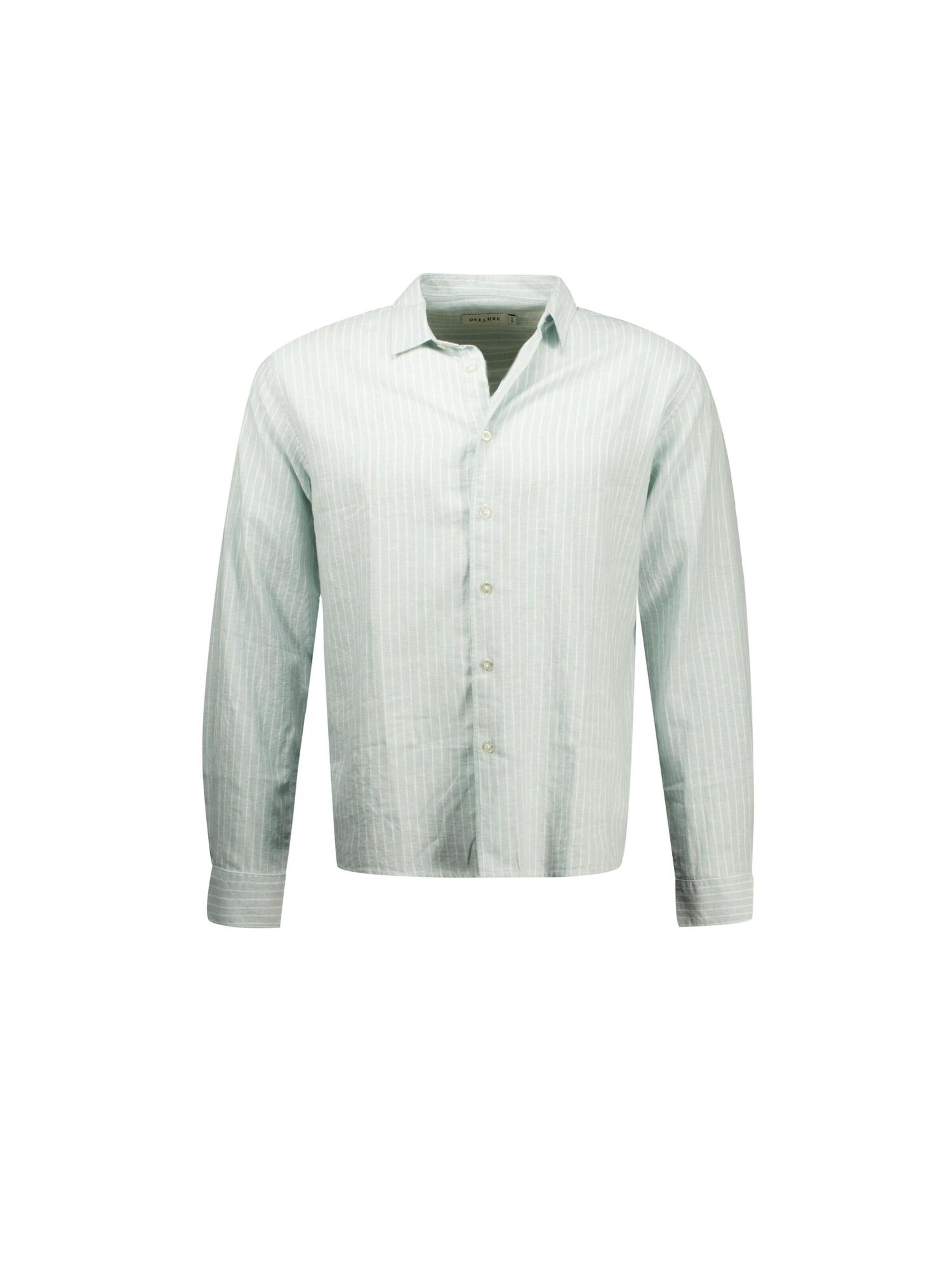 Deeluxe Chemise ' MYERS ' en bleu pastel / blanc, Vue avec produit