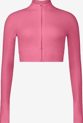Veste de sport 'PURELUXE CROPPED TRAIN JACKET' Fabletics en rose : devant