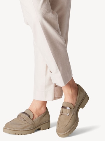 Tamaris Instappers in Beige: voorkant