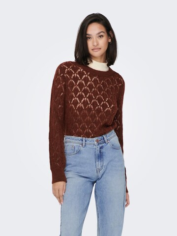 Pull-over 'LETTY' JDY en marron : devant