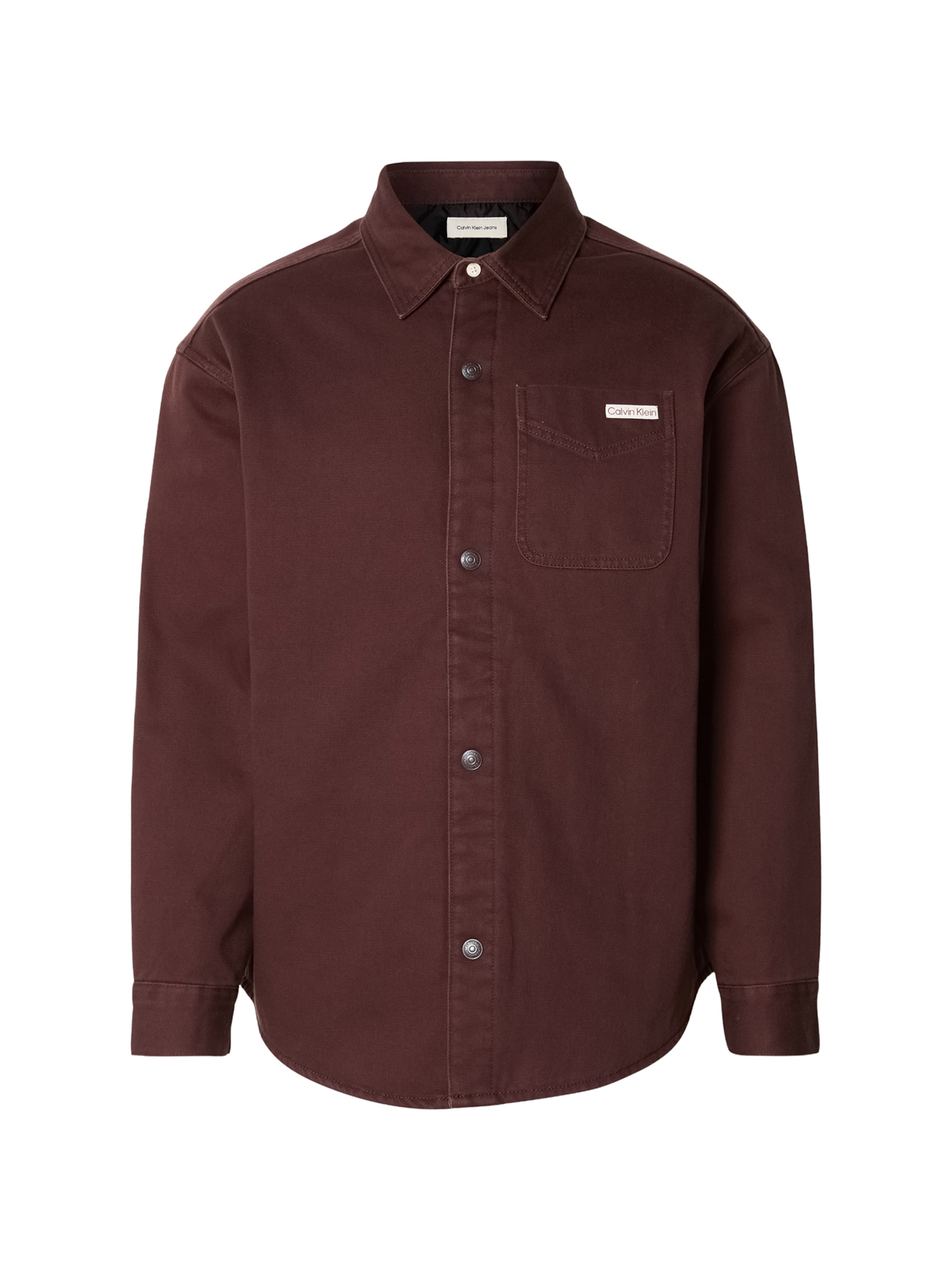 Comfort Fit Cămașă '90S' de la Calvin Klein Jeans pe maro: față