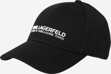 Karl Lagerfeld Cap 'ESSENTIAL' in Black: front