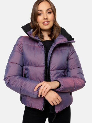 Veste d’hiver 'Sternschnüppchen' NAVAHOO en violet : devant