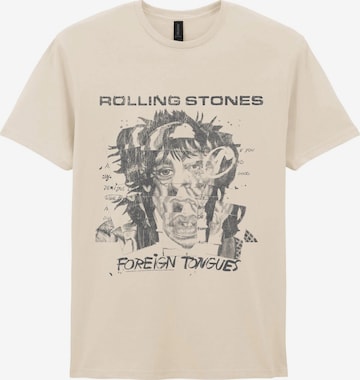 T-Shirt 'Rolling Stones Foreign Tongues Art Tracks T-Shirt' THE ROLLING STONES en blanc : devant