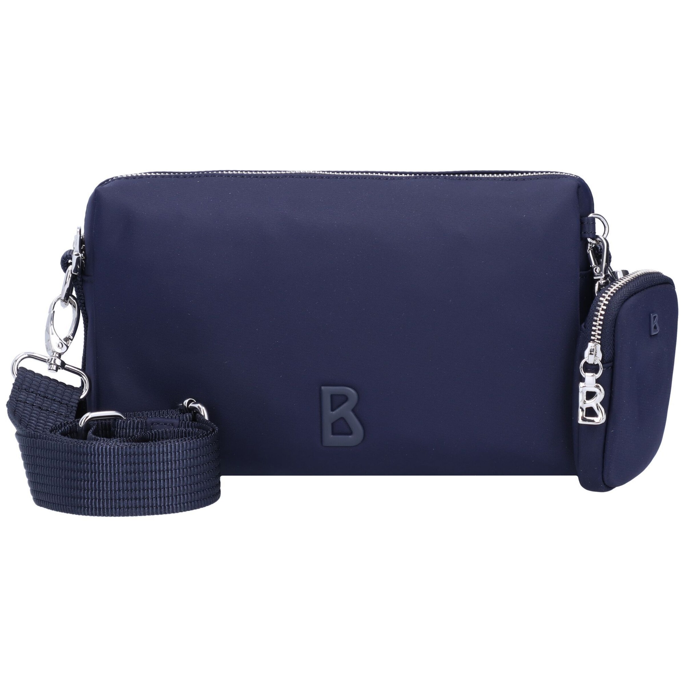 BOGNER - Mala de ombro 'Verbier Play Pukie' em azul: frente