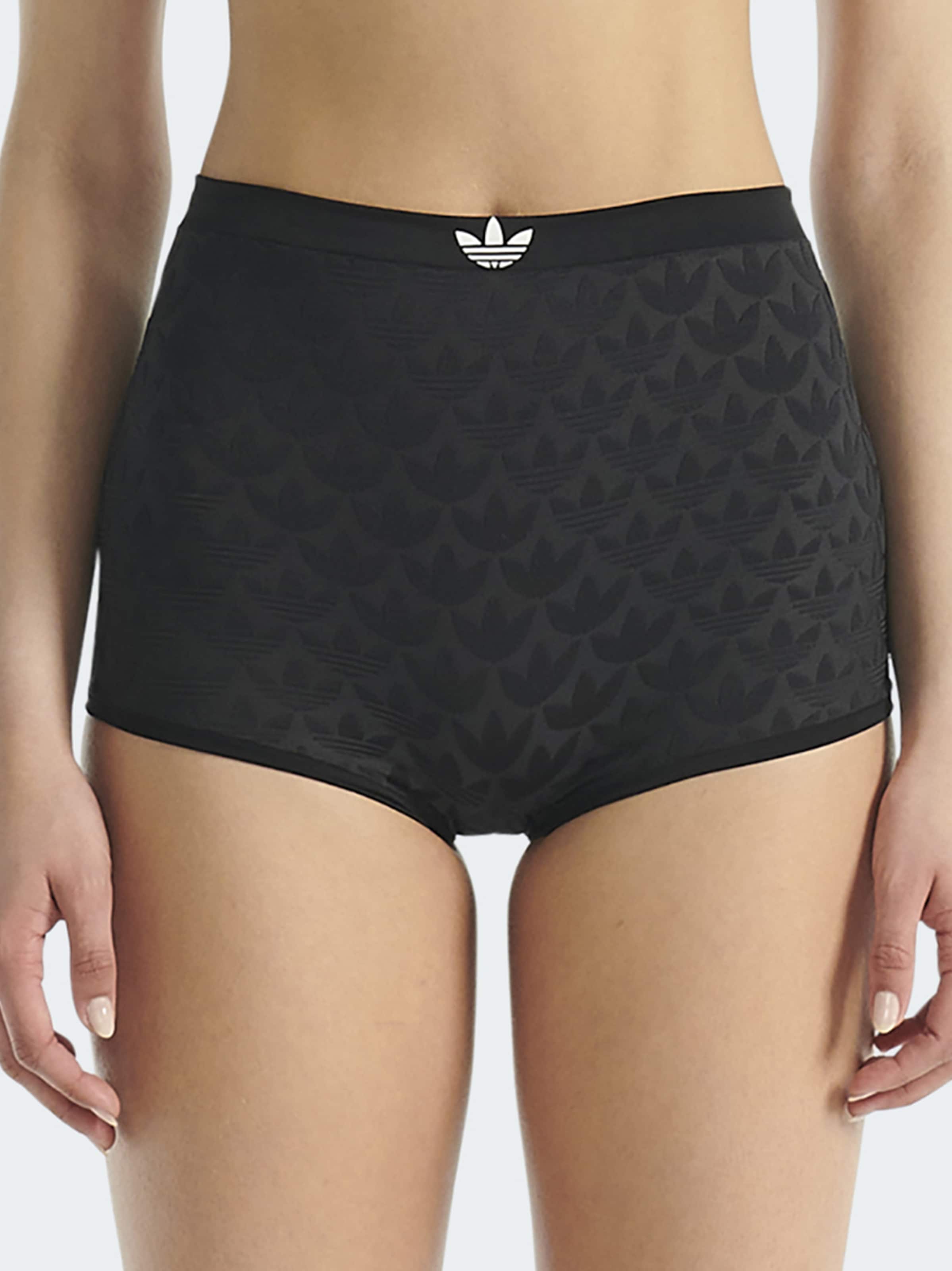 ADIDAS ORIGINALS Panty ' Microterrot Monogram ' in Black: front