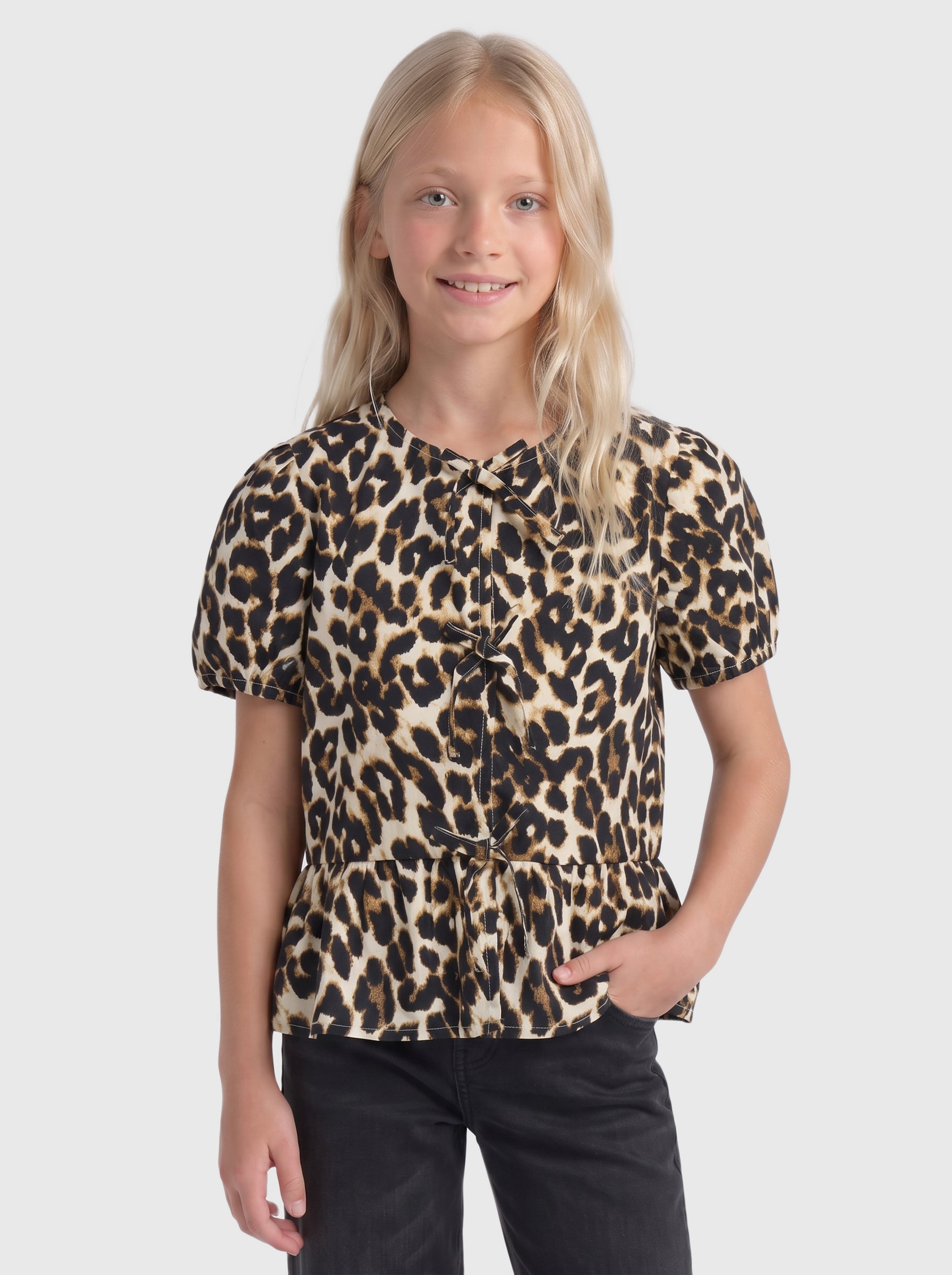 ONLY GIRLS Blouse in Zwart