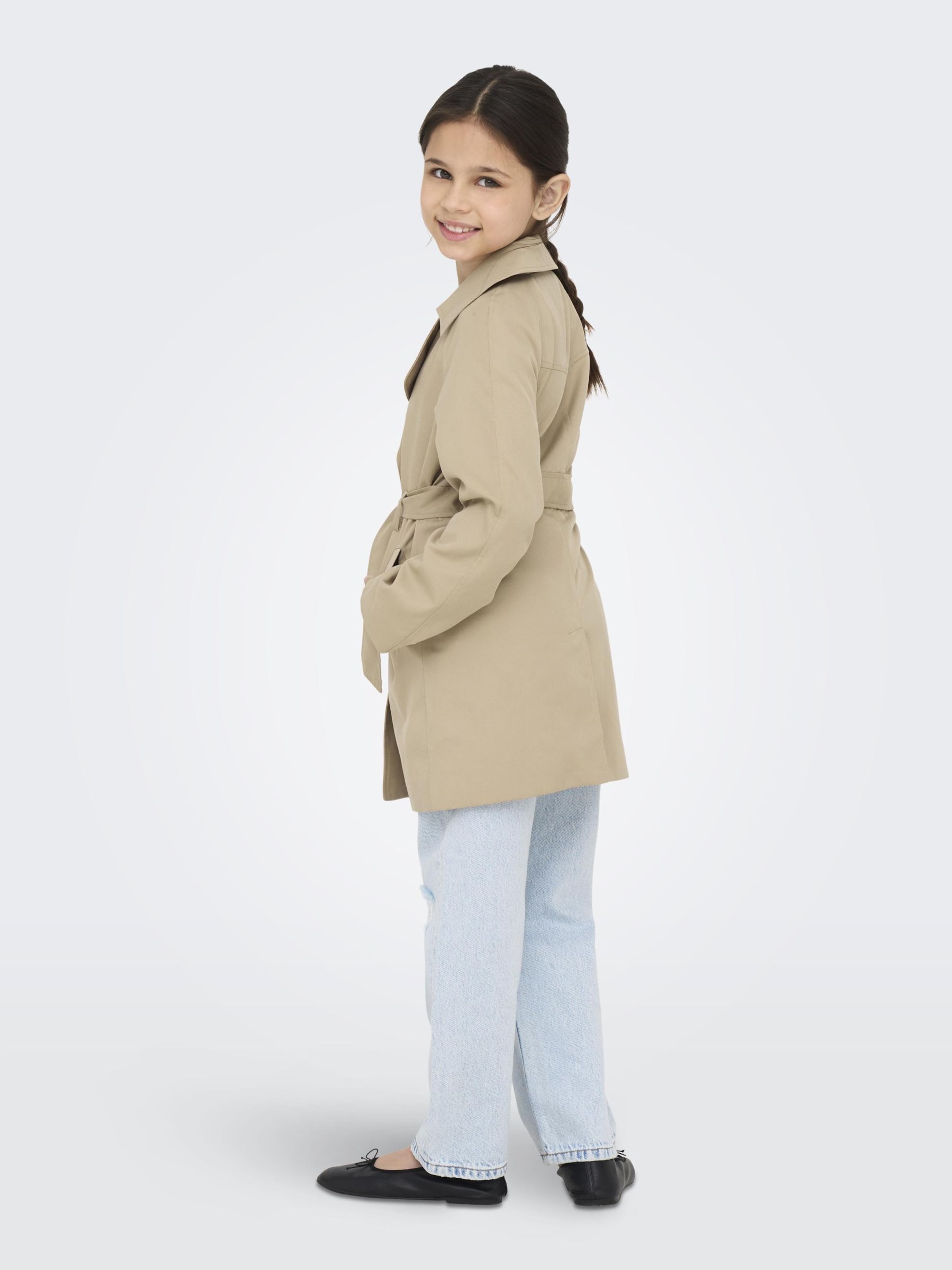 ONLY GIRLS Coat 'Chloe' in Dark Beige | ABOUT YOU