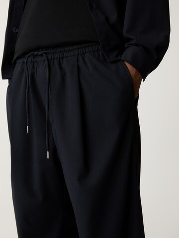 Pull&Bear Wide Leg Hose in Blau