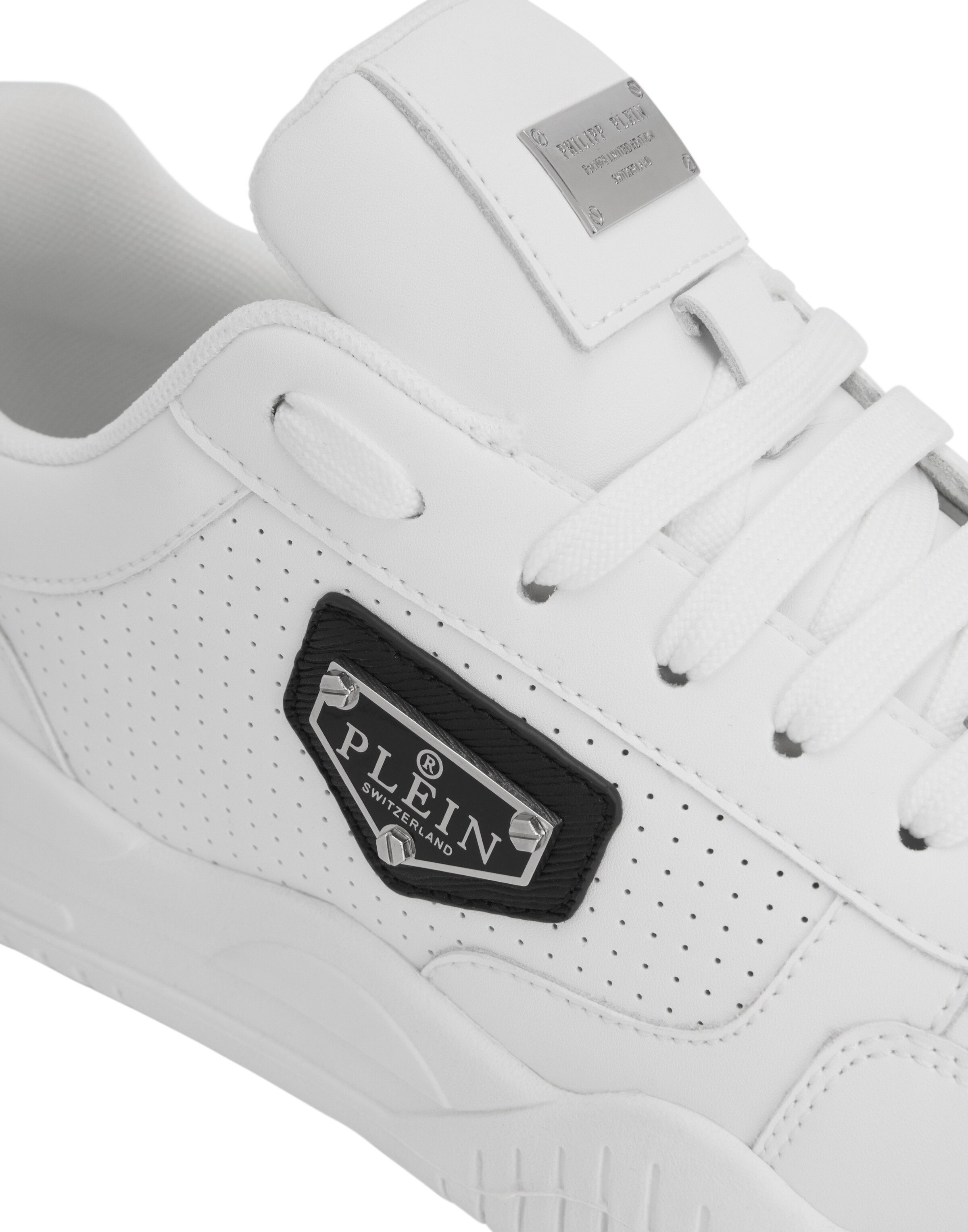 Philipp Plein Platform trainers 'Street' in White