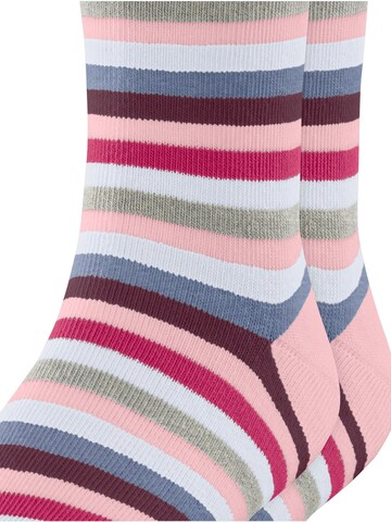 ESPRIT Socken 'Playful Stripe 2-Pack'‌‌ in Rot
