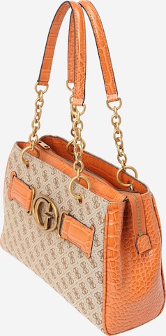 GUESS - Mala de ombro 'Aviana' em castanho: frente