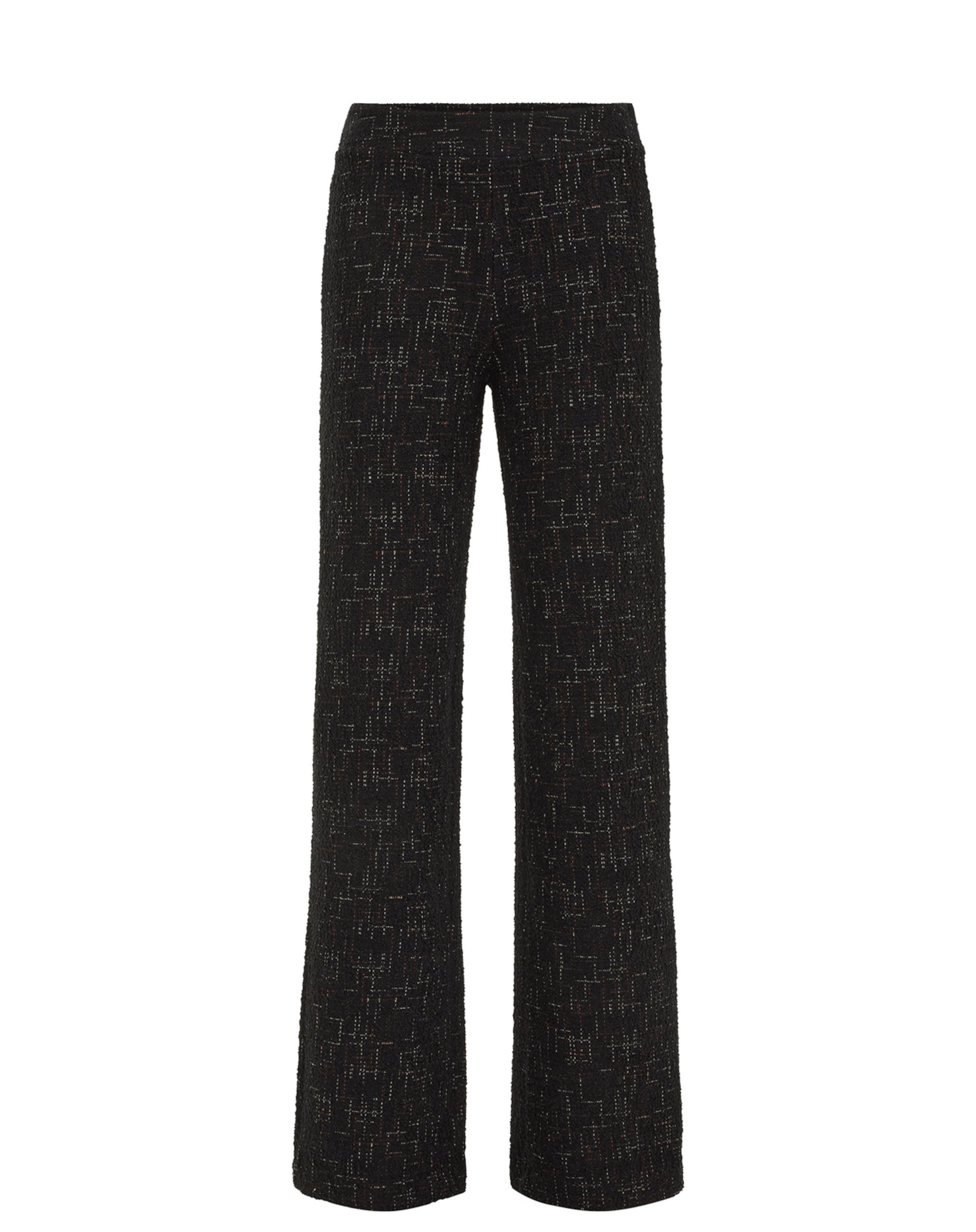 Regular Pantaloni de la WE Fashion pe negru: față