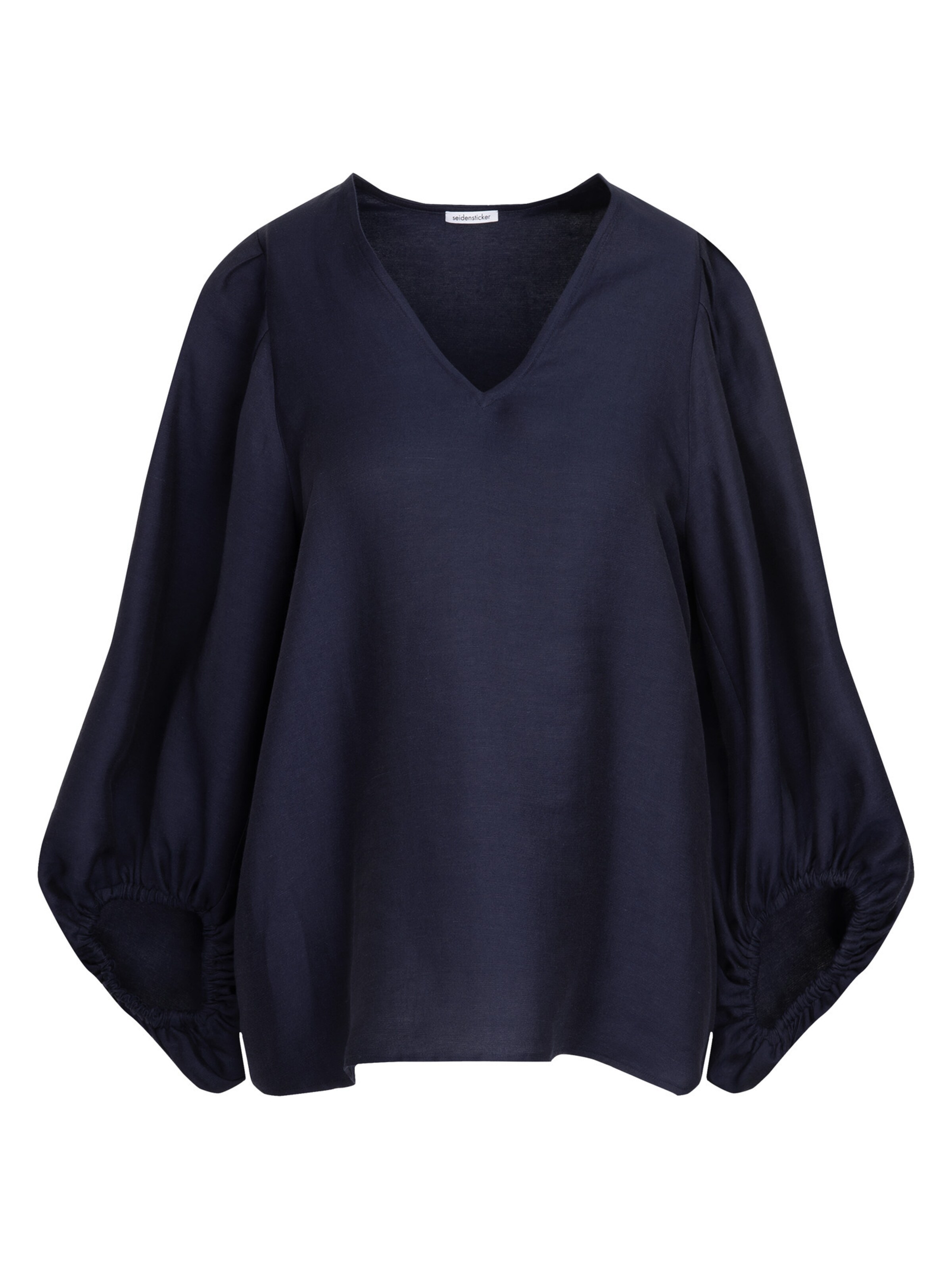 SEIDENSTICKER Blouse 'Schwarze Rose' in Blue: front