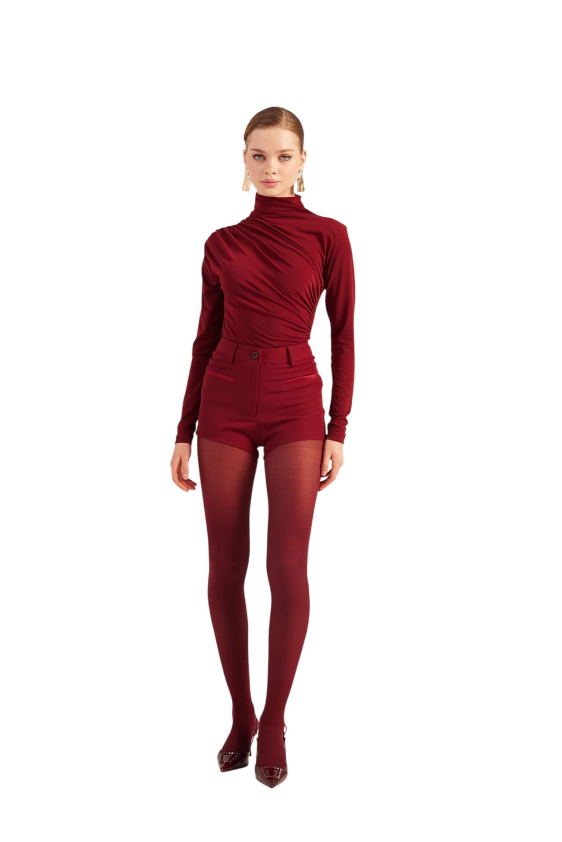 HOLLY LOLLY Slimfit Chino kalhoty – červená