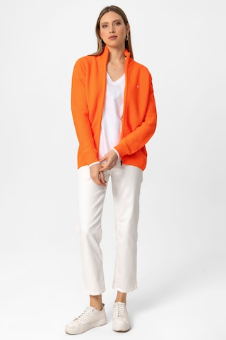 DENIM CULTURE Knit Cardigan 'AILEEN' in Orange