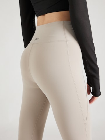 Skinny Pantaloni sport 'LUX' de la Reebok pe bej