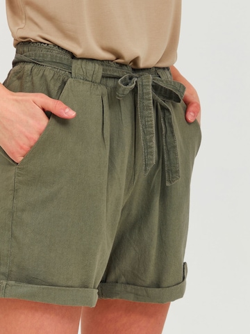 Loosefit Pantalon à pince 'OXLina' Oxmo en vert
