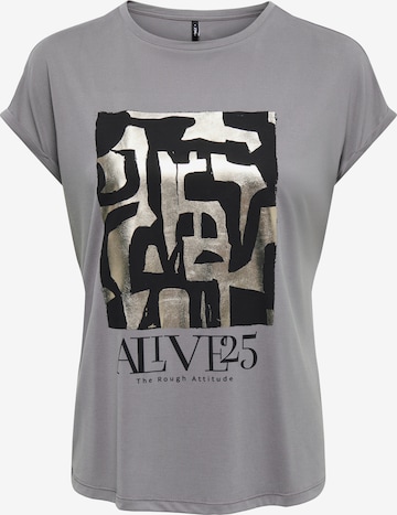 T-shirt 'ONLFREE NEW' ONLY en gris : devant
