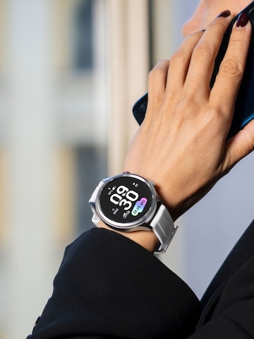 Montre digitale 'Naya Lite' Lotus en blanc : devant