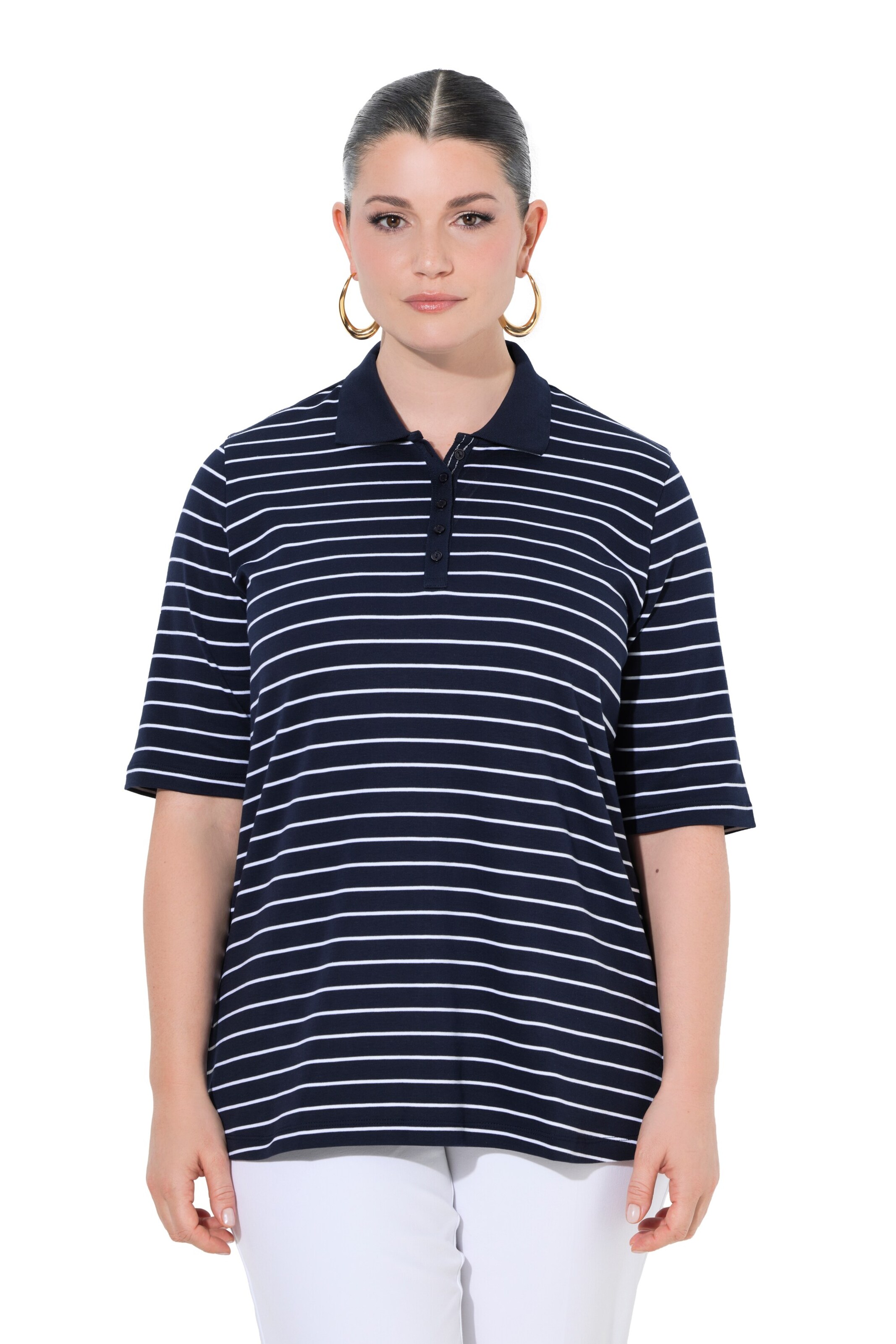 Ulla Popken Shirt in Blauw: voorkant